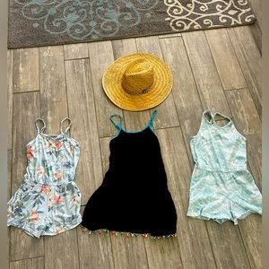 Girls size 8/10 3 piece sundress/rompers!  Great condition!